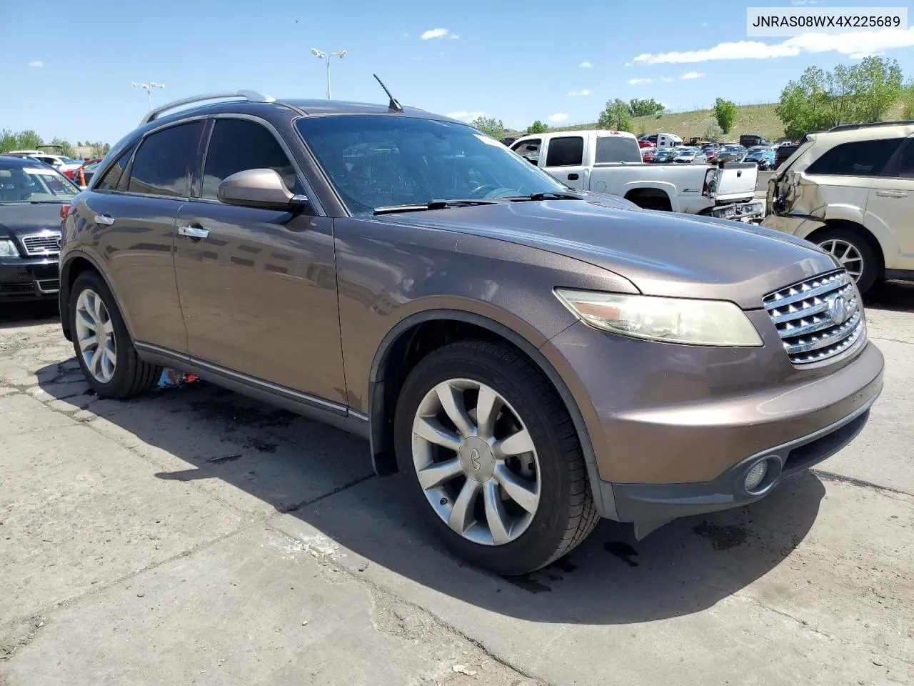 2004 Infiniti Fx35 VIN: JNRAS08WX4X225689 Lot: 56249284