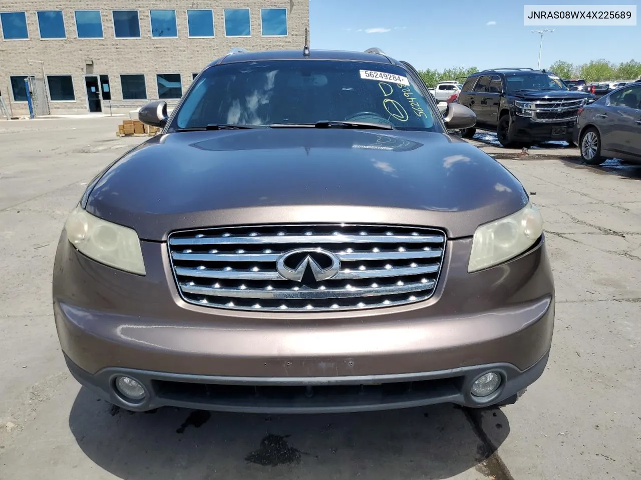 2004 Infiniti Fx35 VIN: JNRAS08WX4X225689 Lot: 56249284