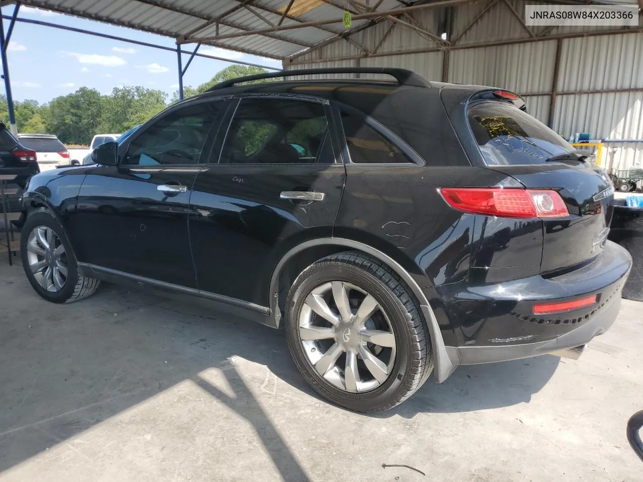 2004 Infiniti Fx35 VIN: JNRAS08W84X203366 Lot: 71094414