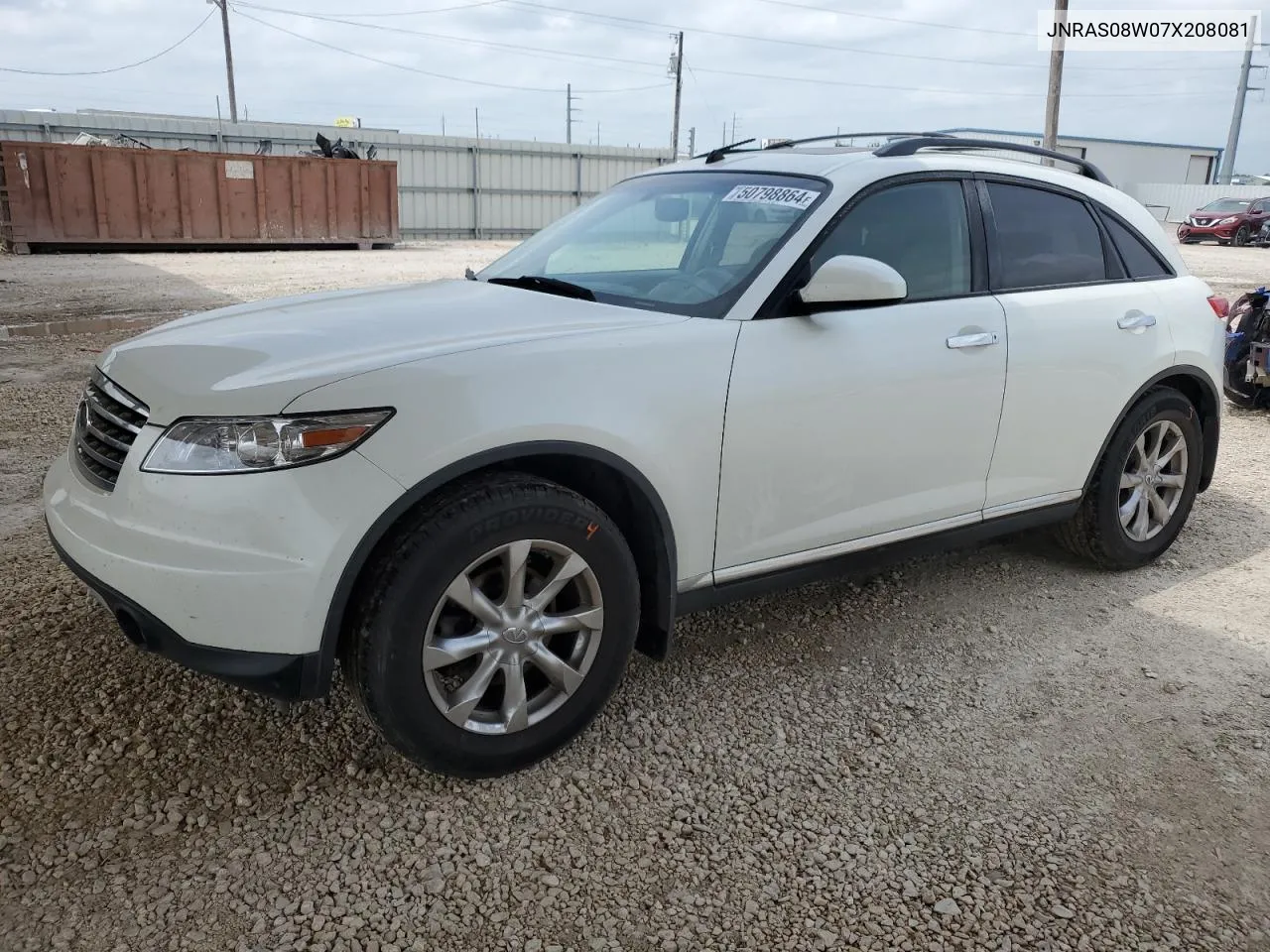 2007 Infiniti Fx35 VIN: JNRAS08W07X208081 Lot: 50798864