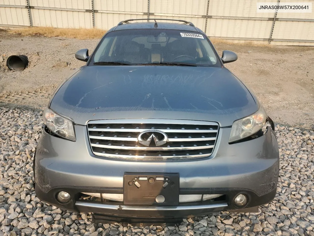 2007 Infiniti Fx35 VIN: JNRAS08W57X200641 Lot: 70333564