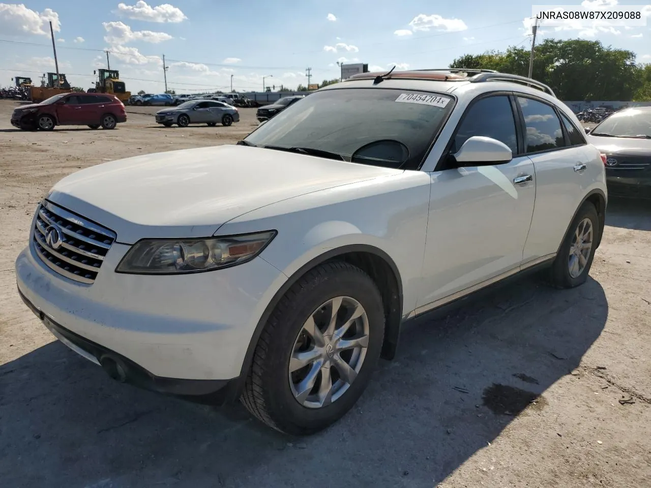 2007 Infiniti Fx35 VIN: JNRAS08W87X209088 Lot: 70454704