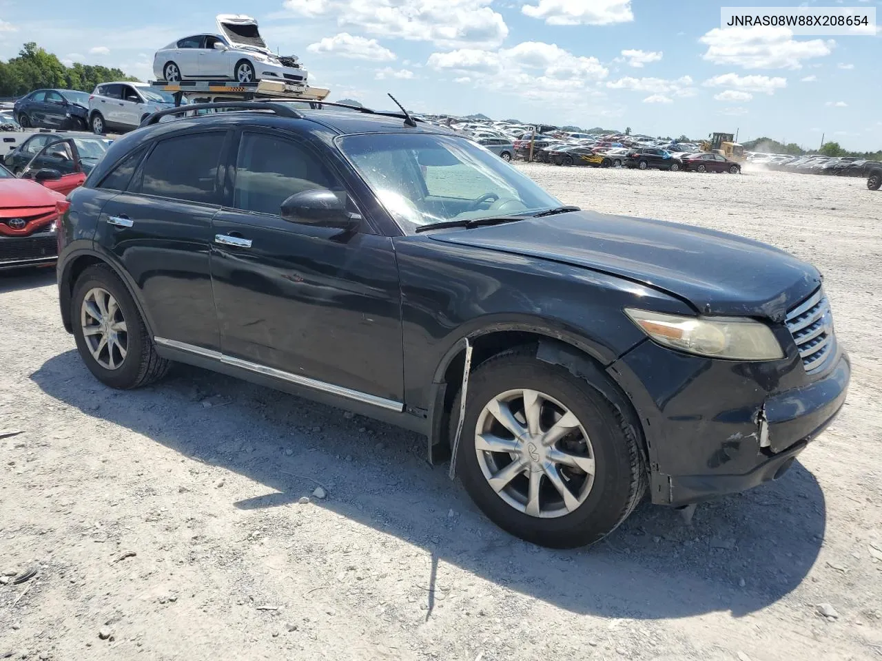 2008 Infiniti Fx35 VIN: JNRAS08W88X208654 Lot: 63011314