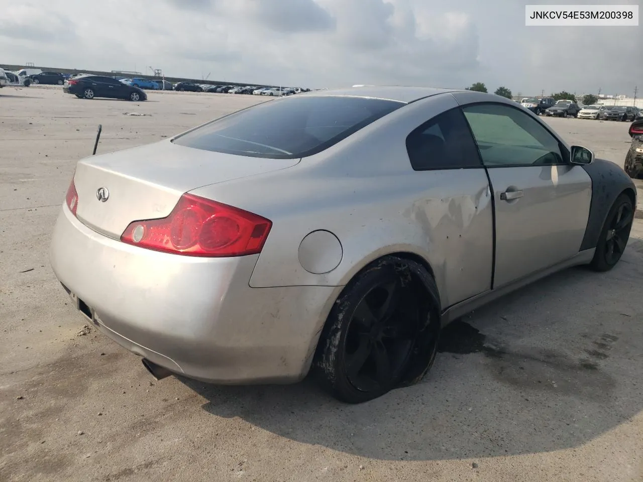 2003 Infiniti G35 VIN: JNKCV54E53M200398 Lot: 53337494