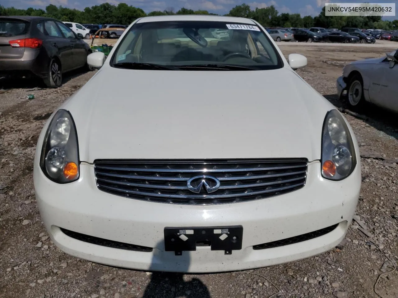 2005 Infiniti G35 VIN: JNKCV54E95M420632 Lot: 63471784