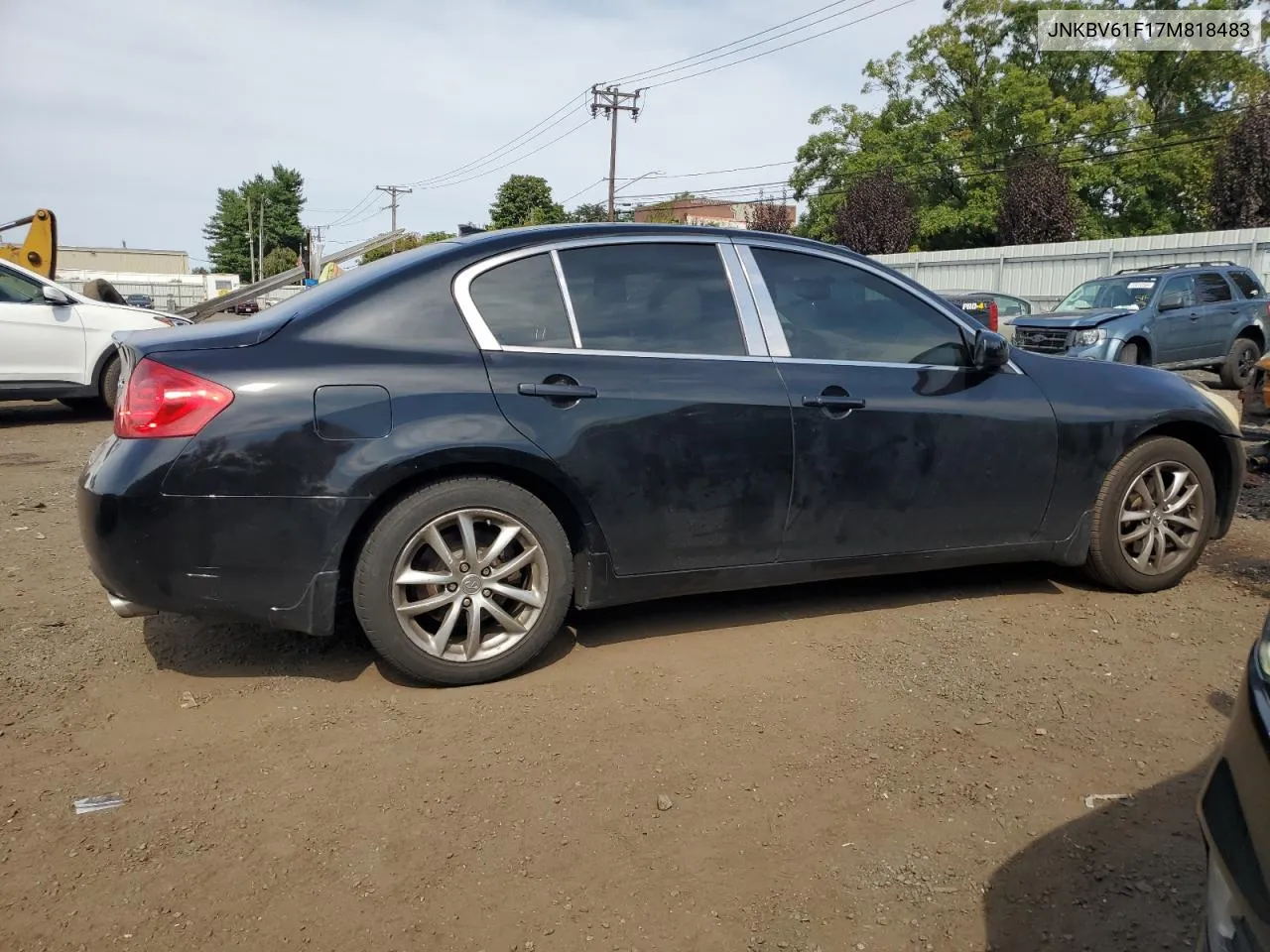 2007 Infiniti G35 VIN: JNKBV61F17M818483 Lot: 70579464