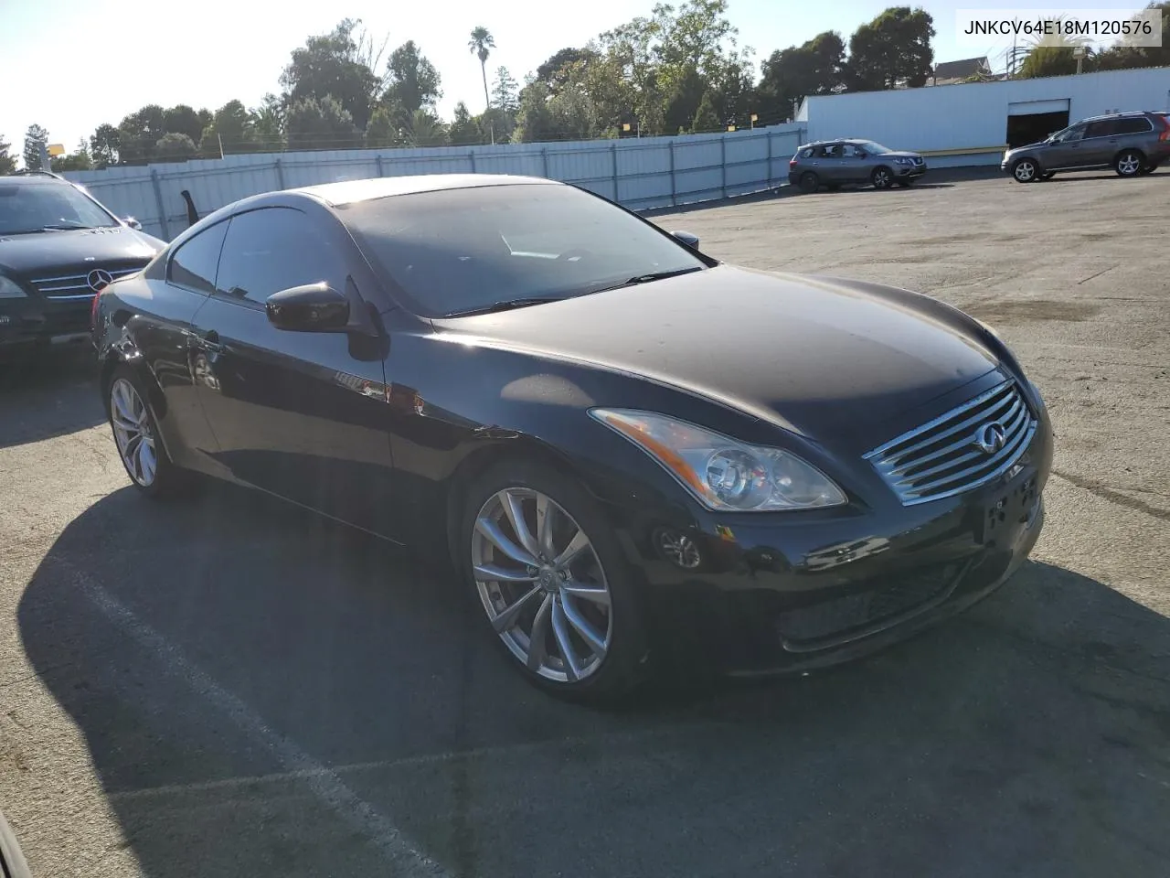 2008 Infiniti G37 Base VIN: JNKCV64E18M120576 Lot: 69723114