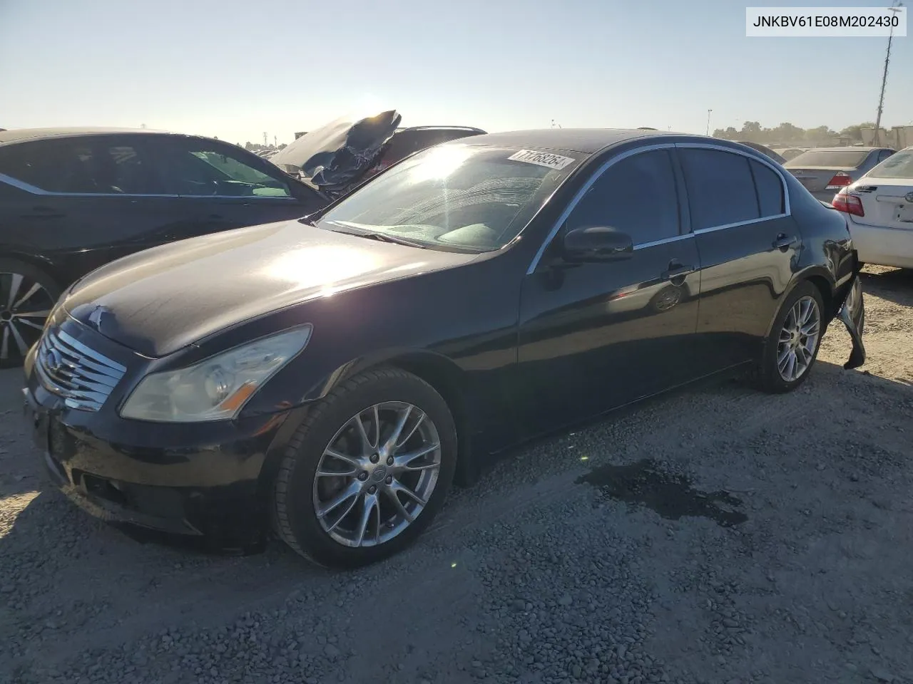 JNKBV61E08M202430 2008 Infiniti G35