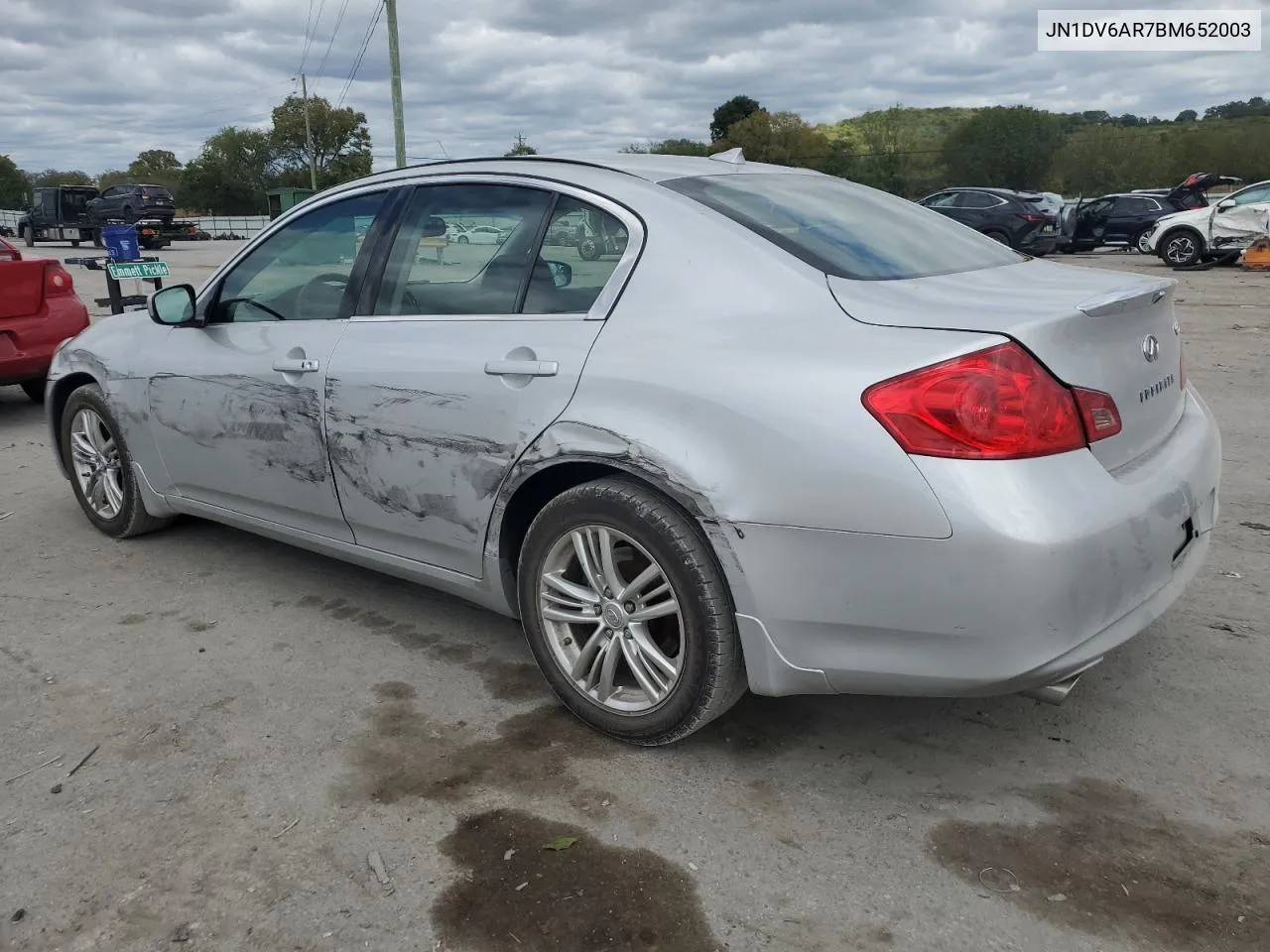 2011 Infiniti G25 VIN: JN1DV6AR7BM652003 Lot: 71923394