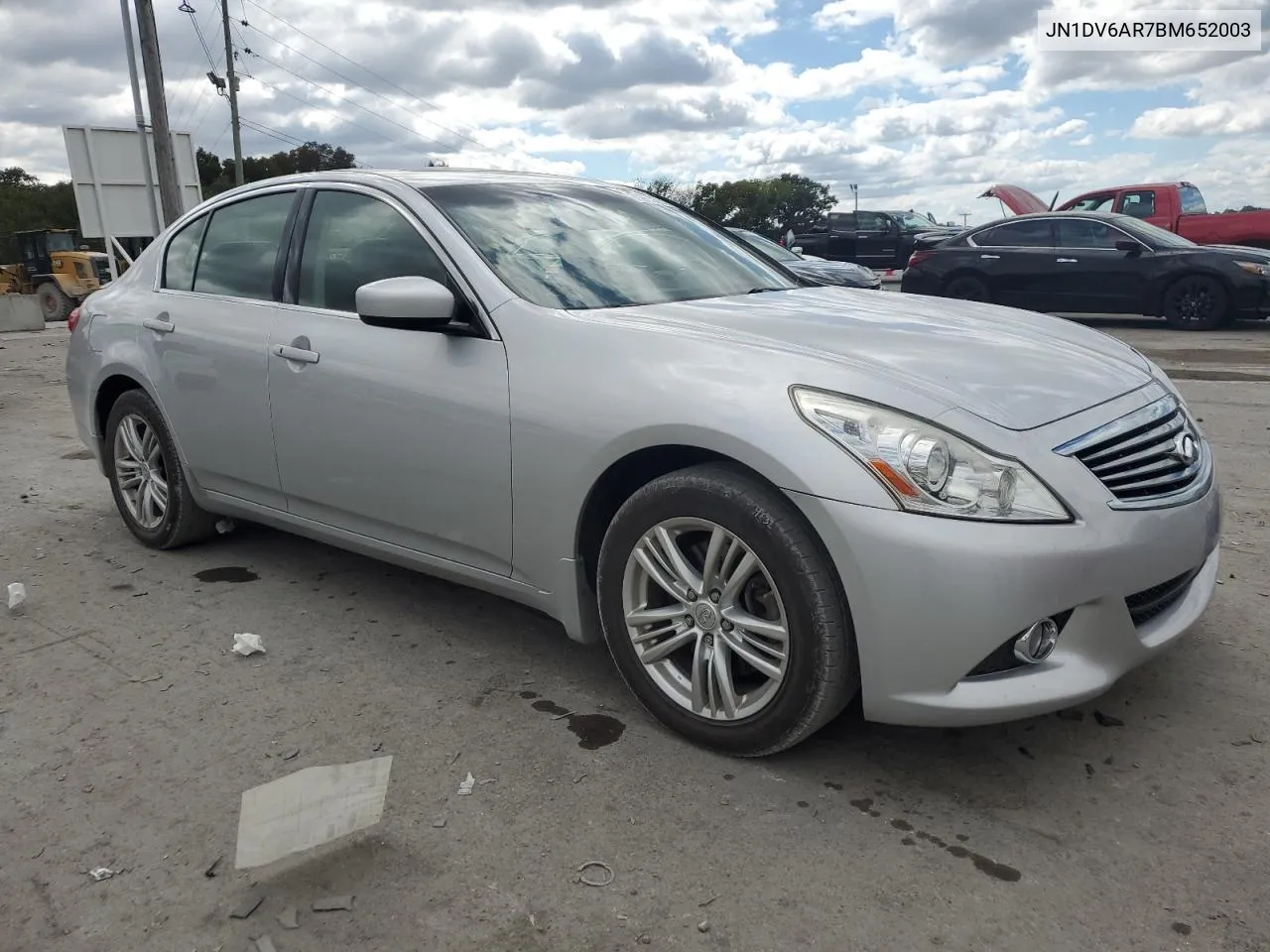 2011 Infiniti G25 VIN: JN1DV6AR7BM652003 Lot: 71923394