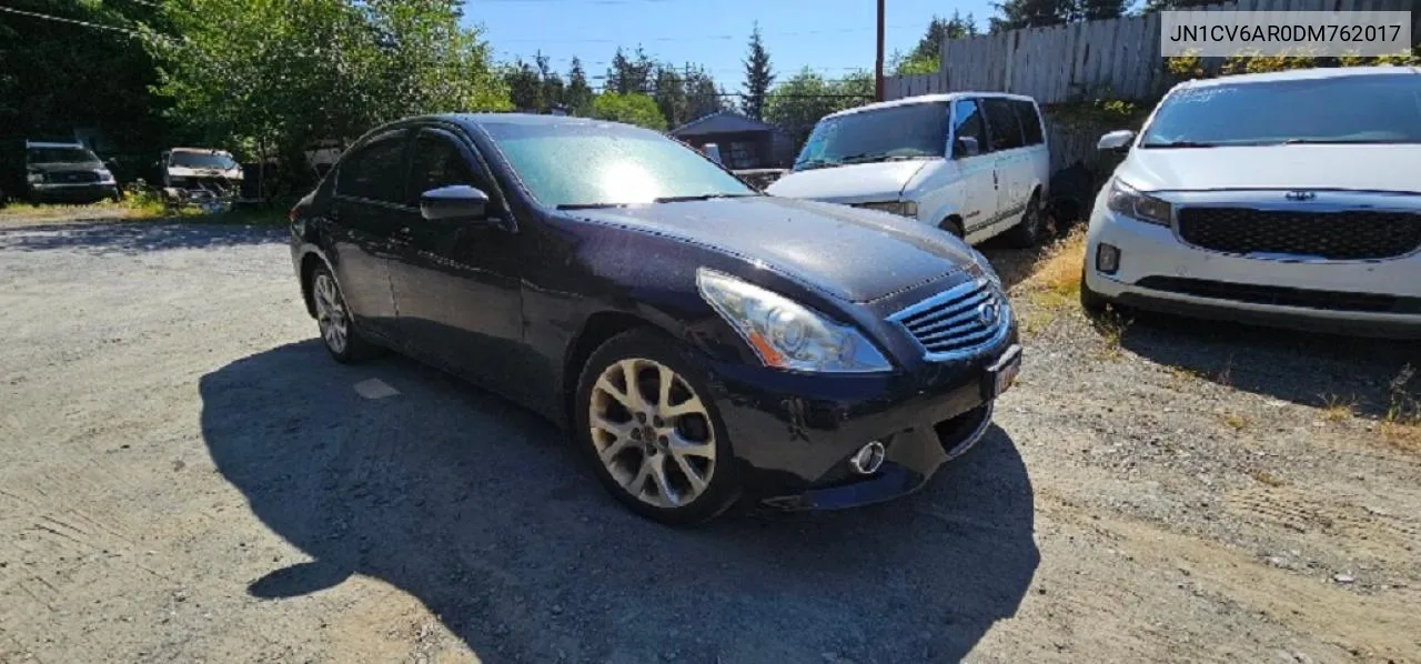 2013 Infiniti G37 VIN: JN1CV6AR0DM762017 Lot: 67419254