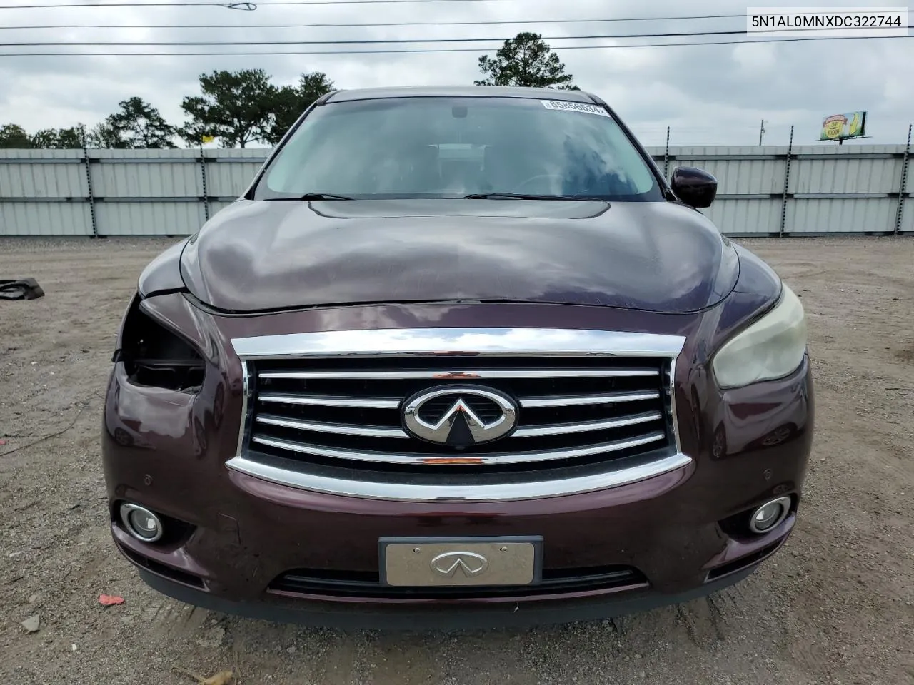 2013 Infiniti Jx35 VIN: 5N1AL0MNXDC322744 Lot: 65856534