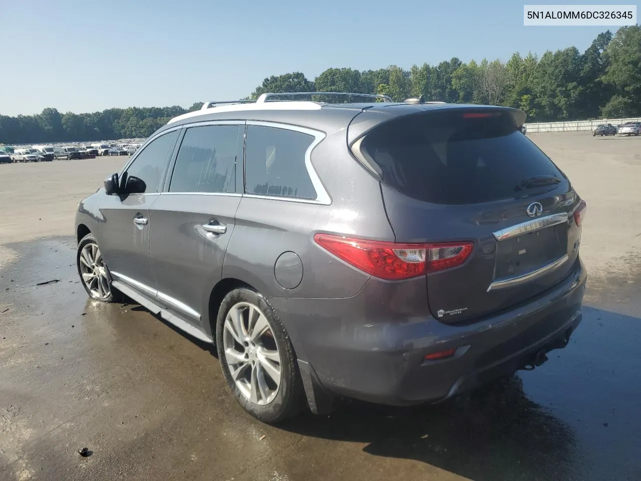 2013 Infiniti Jx35 VIN: 5N1AL0MM6DC326345 Lot: 67019984