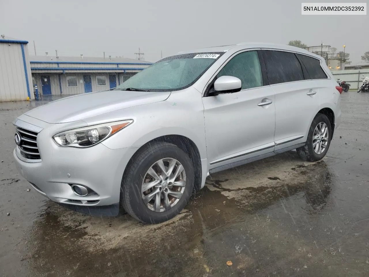 2013 Infiniti Jx35 VIN: 5N1AL0MM2DC352392 Lot: 69076274