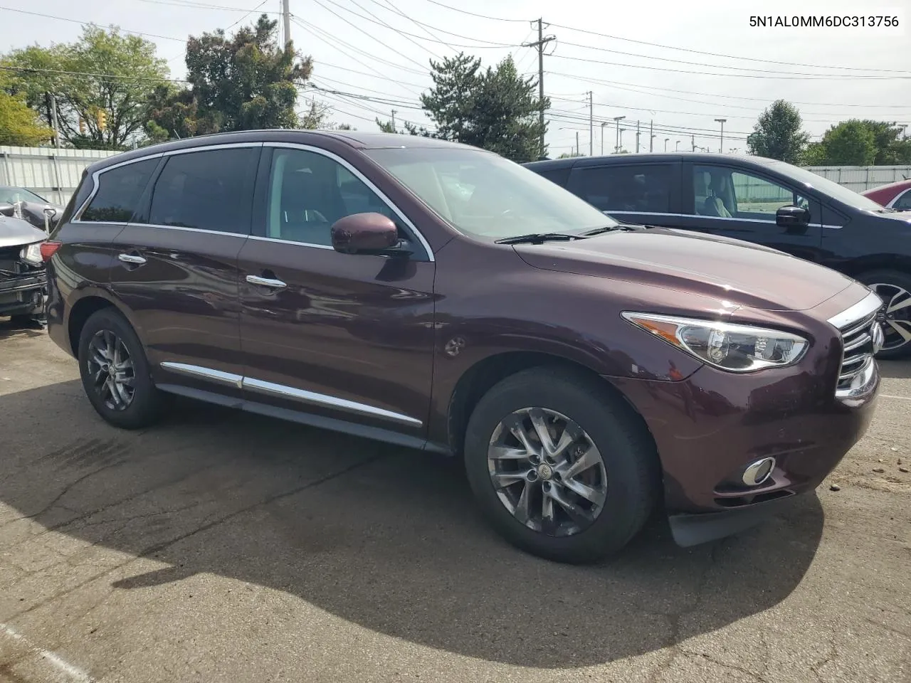 2013 Infiniti Jx35 VIN: 5N1AL0MM6DC313756 Lot: 70088424