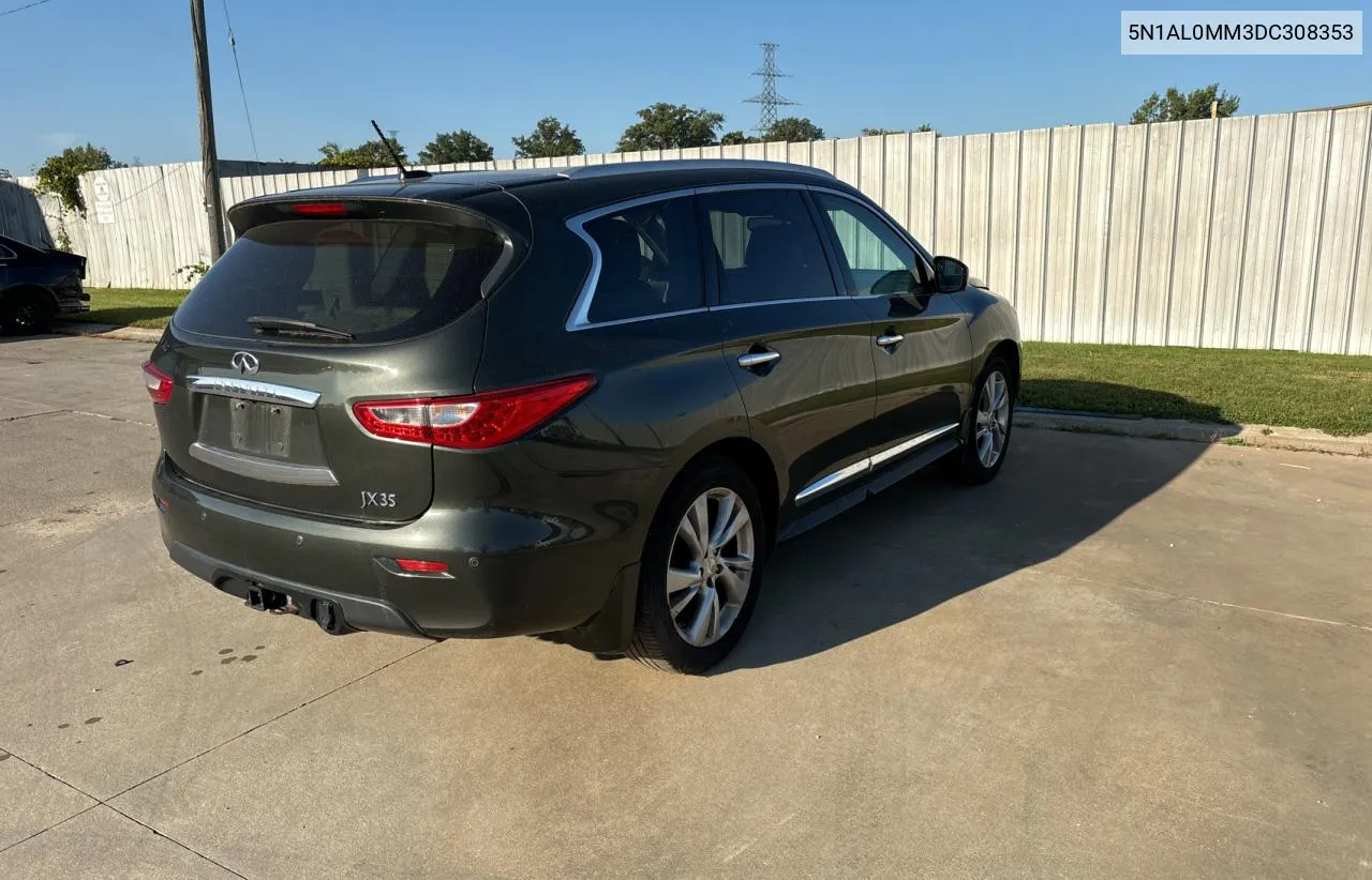 2013 Infiniti Jx35 VIN: 5N1AL0MM3DC308353 Lot: 72129394