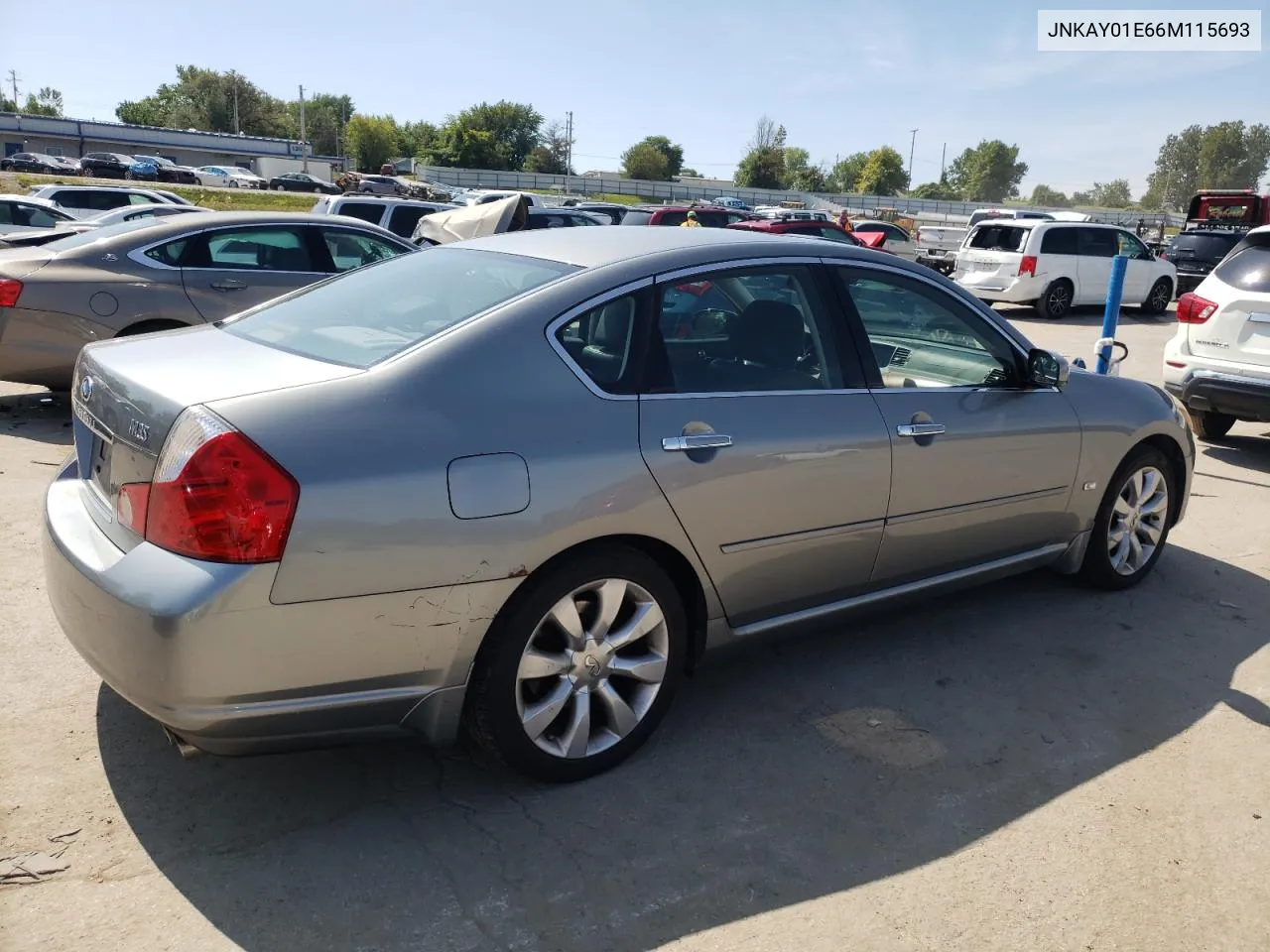 2006 Infiniti M35 Base VIN: JNKAY01E66M115693 Lot: 67159714