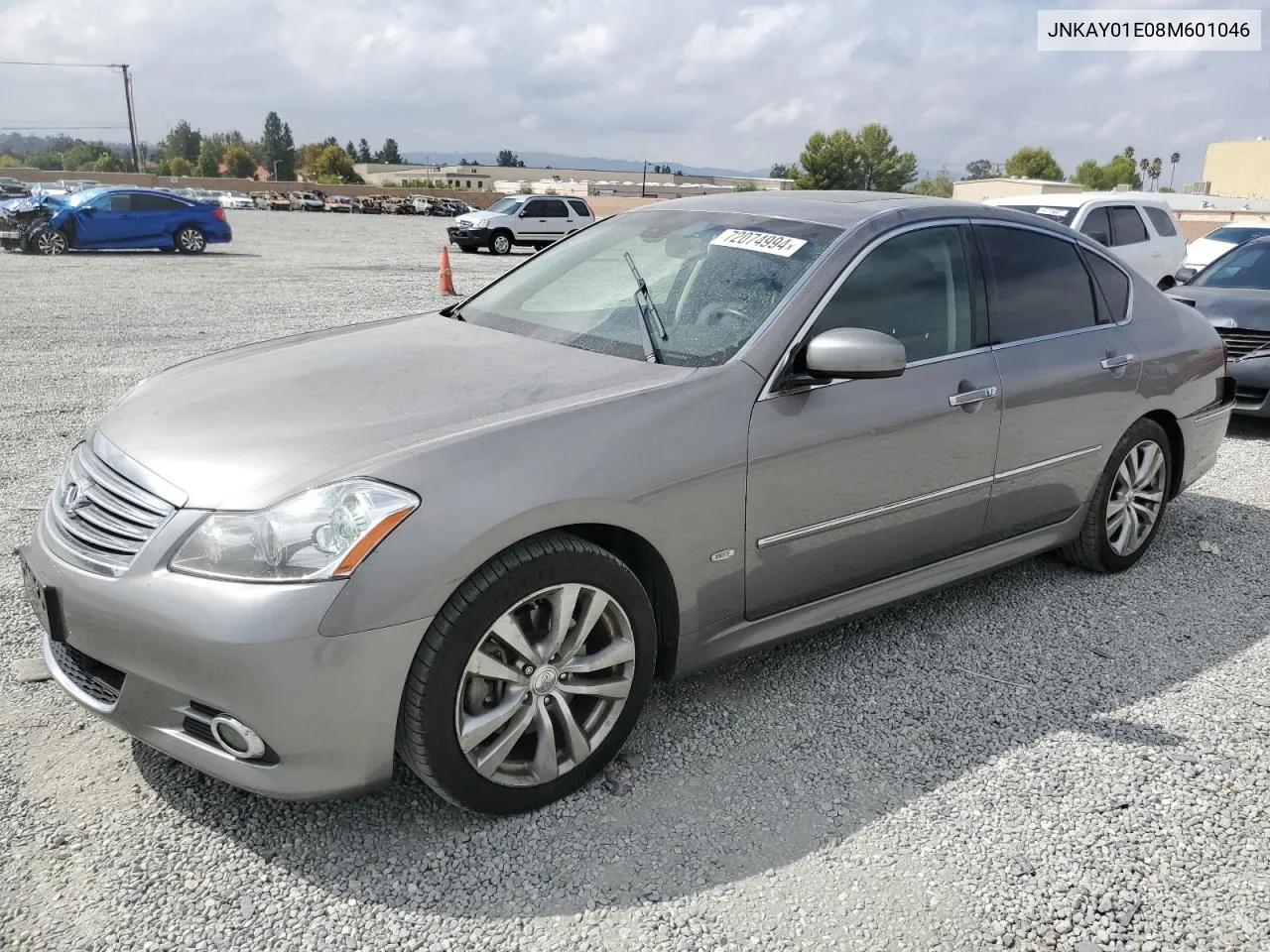 2008 Infiniti M35 Base VIN: JNKAY01E08M601046 Lot: 72074994