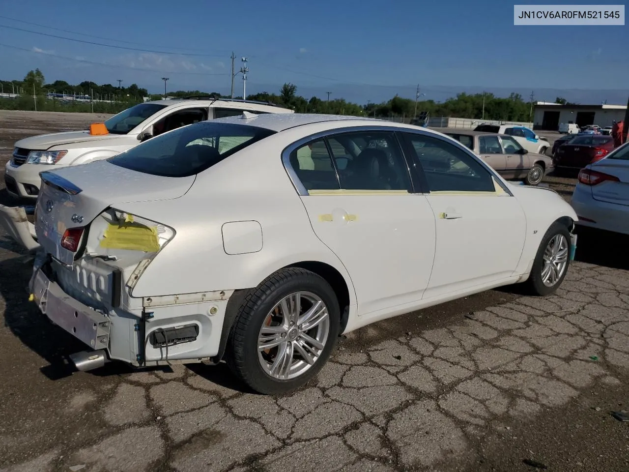 2015 Infiniti Q40 VIN: JN1CV6AR0FM521545 Lot: 62832054