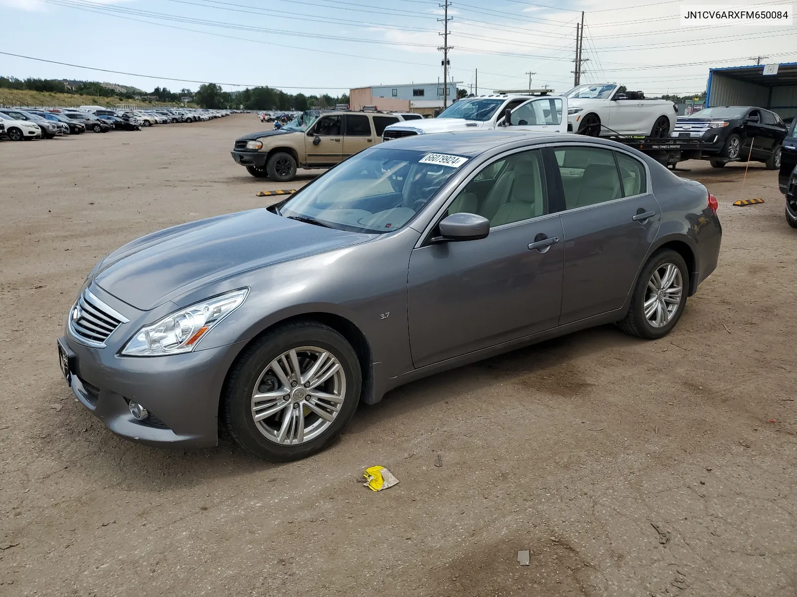 2015 Infiniti Q40 VIN: JN1CV6ARXFM650084 Lot: 66079924