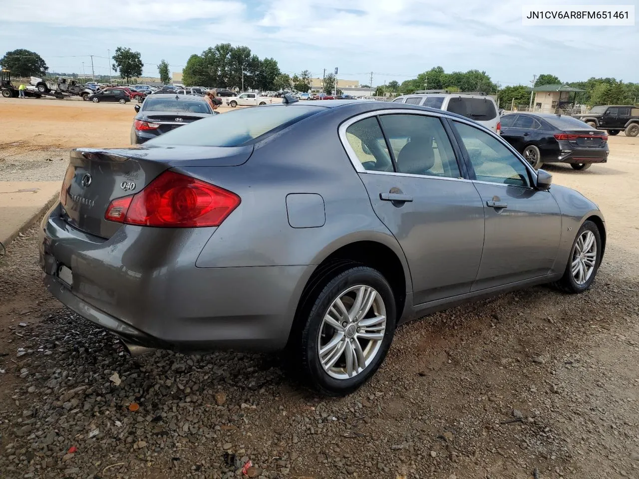 2015 Infiniti Q40 VIN: JN1CV6AR8FM651461 Lot: 67043764