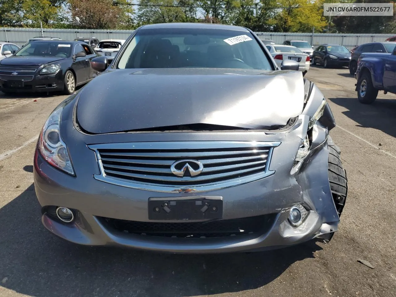 2015 Infiniti Q40 VIN: JN1CV6AR0FM522677 Lot: 71187194