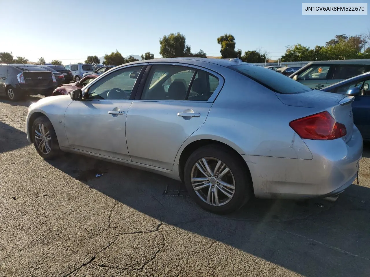 2015 Infiniti Q40 VIN: JN1CV6AR8FM522670 Lot: 71253144