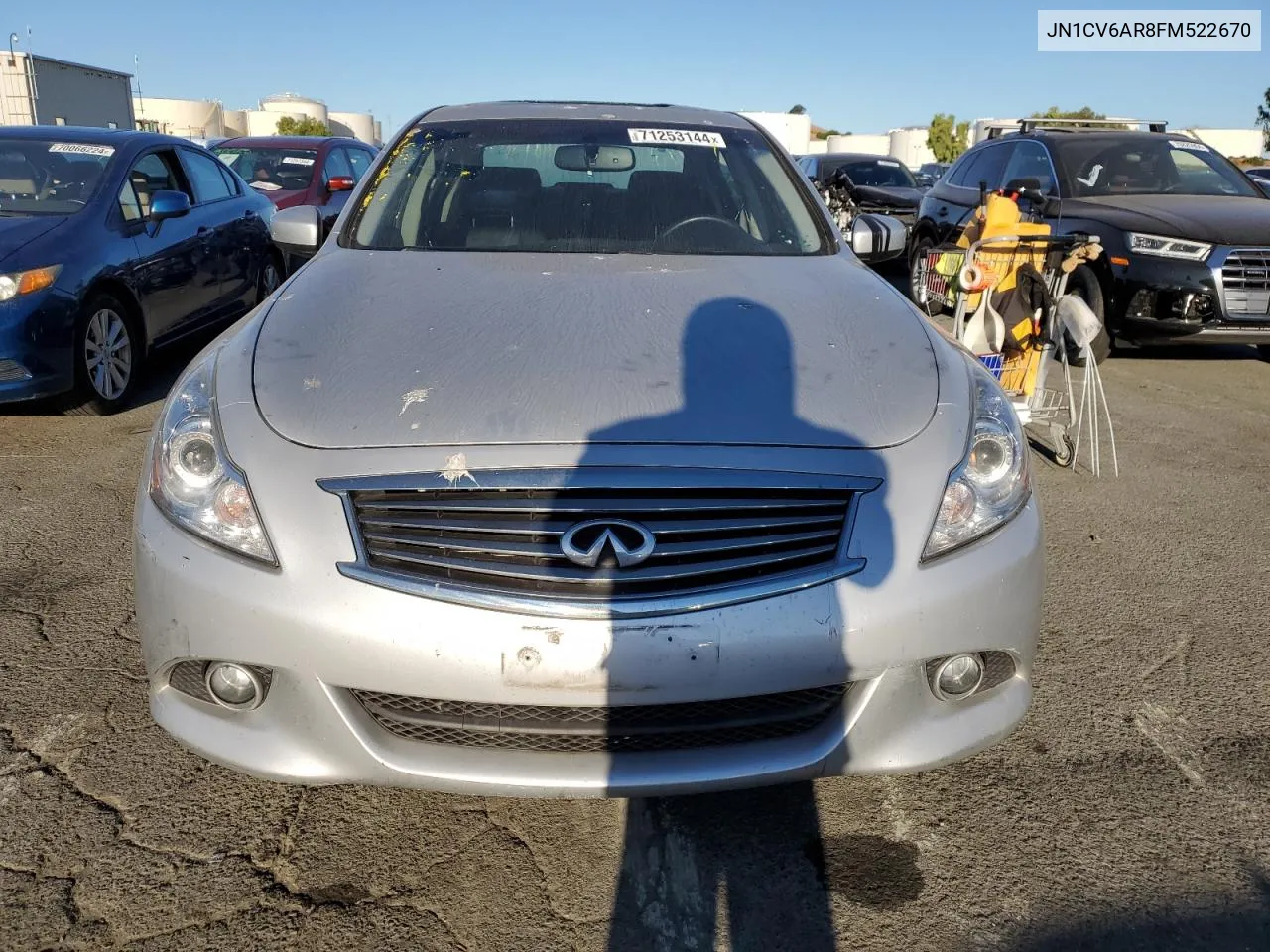 2015 Infiniti Q40 VIN: JN1CV6AR8FM522670 Lot: 71253144