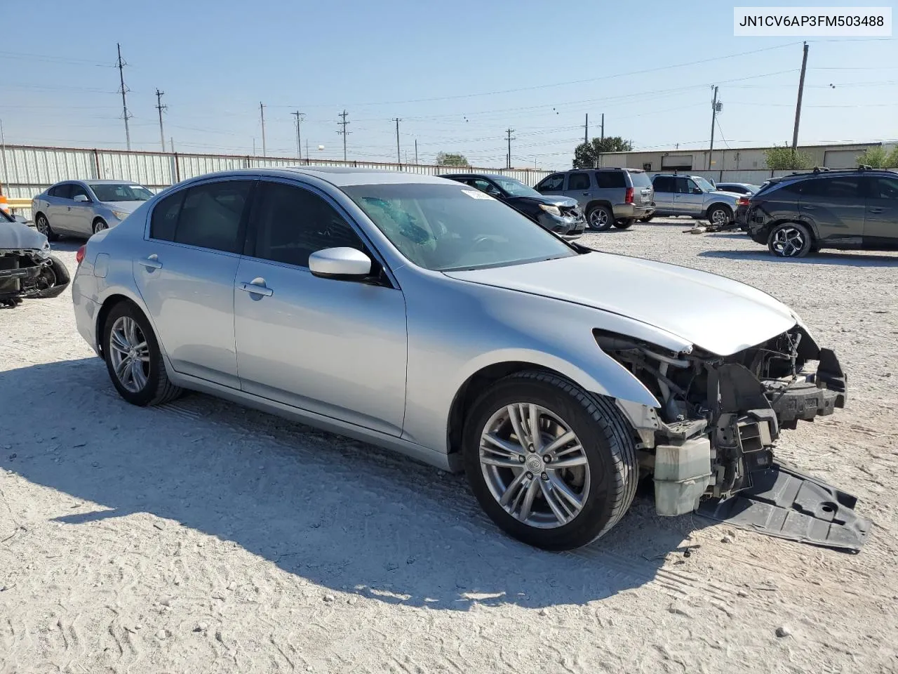 2015 Infiniti Q40 VIN: JN1CV6AP3FM503488 Lot: 72098284