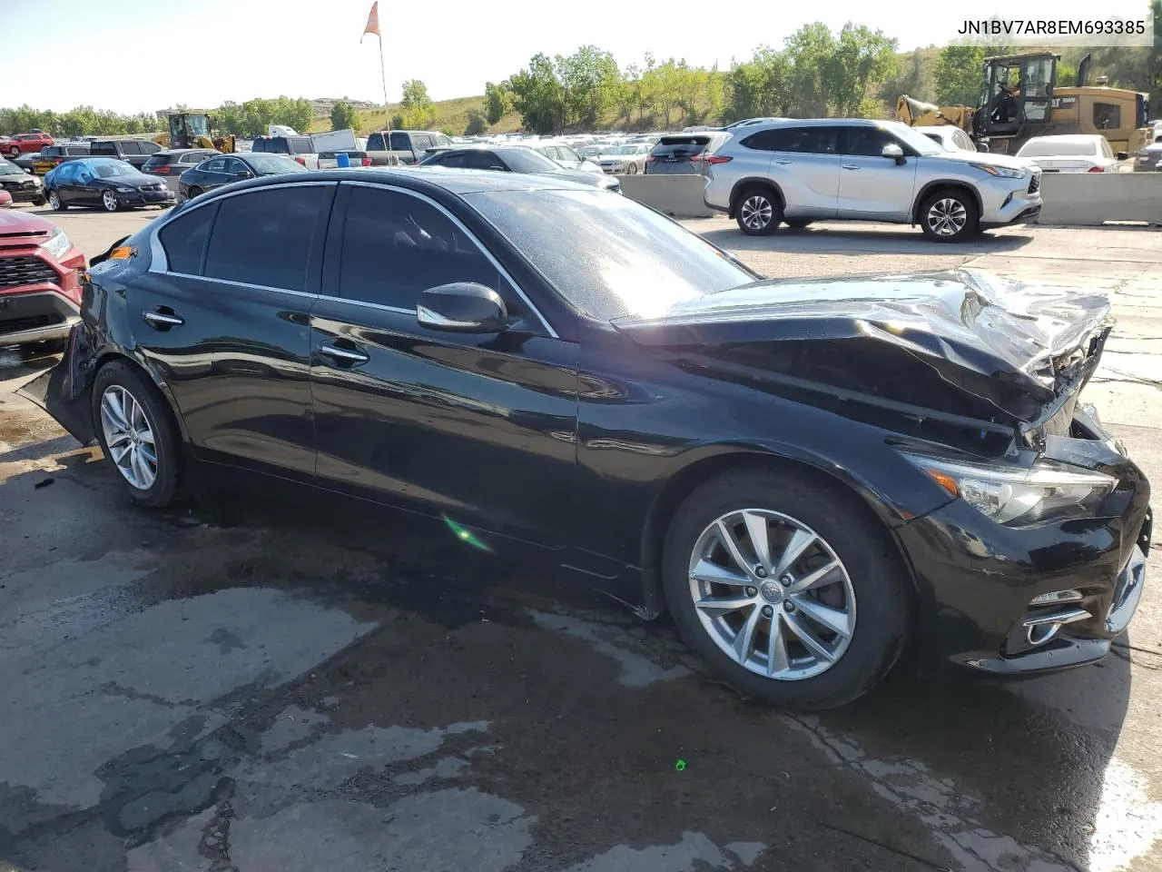 2014 Infiniti Q50 Base VIN: JN1BV7AR8EM693385 Lot: 70810474