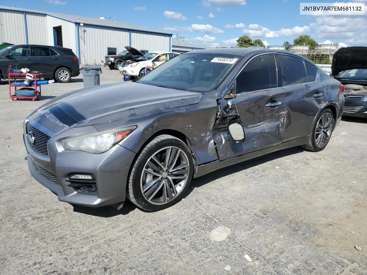 2014 Infiniti Q50 Base VIN: JN1BV7AR7EM681132 Lot: 71638374