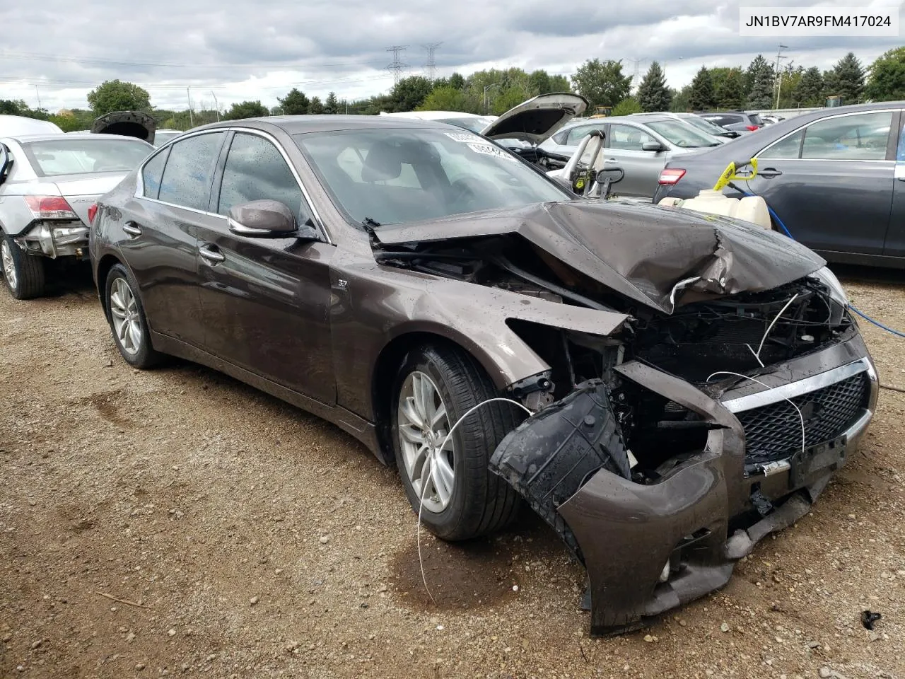 2015 Infiniti Q50 Base VIN: JN1BV7AR9FM417024 Lot: 69244214