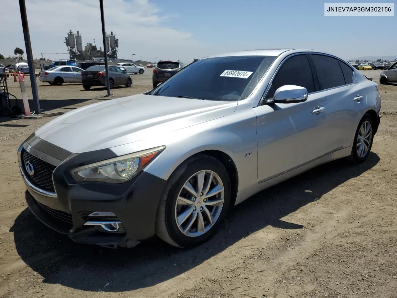 2016 Infiniti Q50 Premium VIN: JN1EV7AP3GM302156 Lot: 66902674