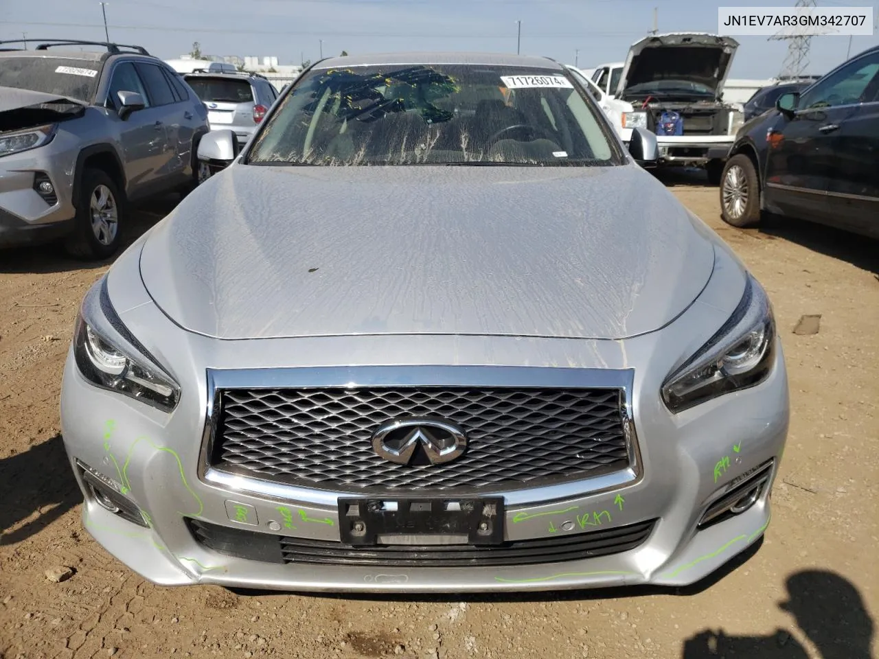 2016 Infiniti Q50 Premium VIN: JN1EV7AR3GM342707 Lot: 71726074