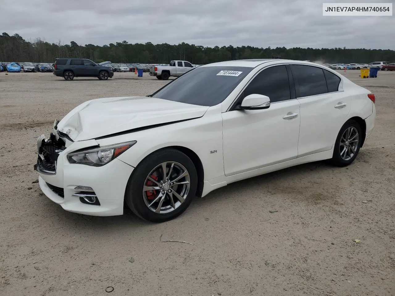 2017 Infiniti Q50 Premium VIN: JN1EV7AP4HM740654 Lot: 71814444