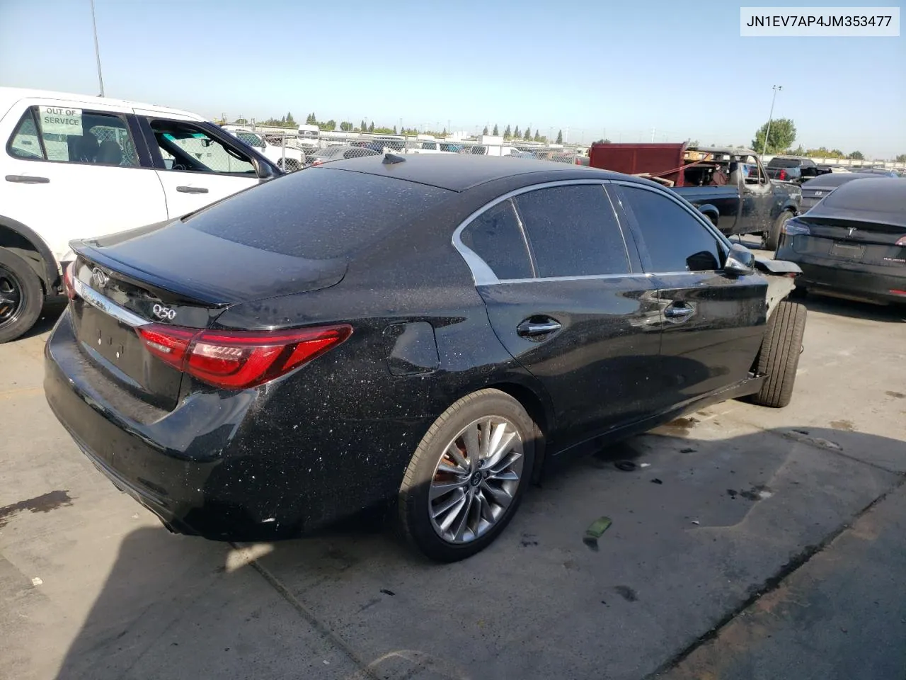 2018 Infiniti Q50 Luxe VIN: JN1EV7AP4JM353477 Lot: 72228274