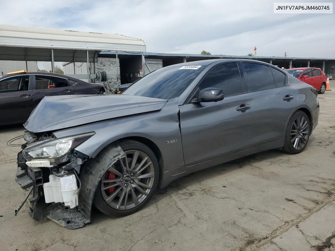 JN1FV7AP6JM460745 2018 Infiniti Q50 Red Sport 400