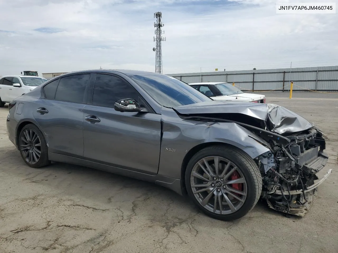 2018 Infiniti Q50 Red Sport 400 VIN: JN1FV7AP6JM460745 Lot: 72255664