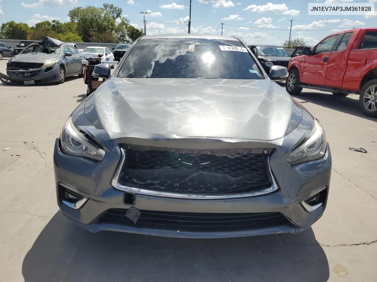 2018 Infiniti Q50 Luxe VIN: JN1EV7AP3JM361828 Lot: 72460814