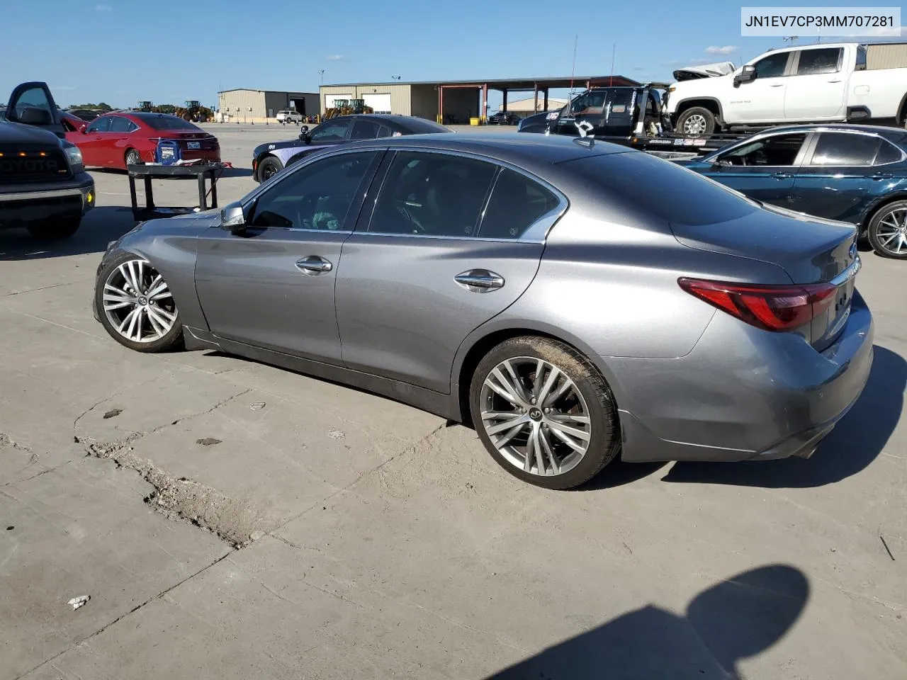 2021 Infiniti Q50 Sensory VIN: JN1EV7CP3MM707281 Lot: 71745954