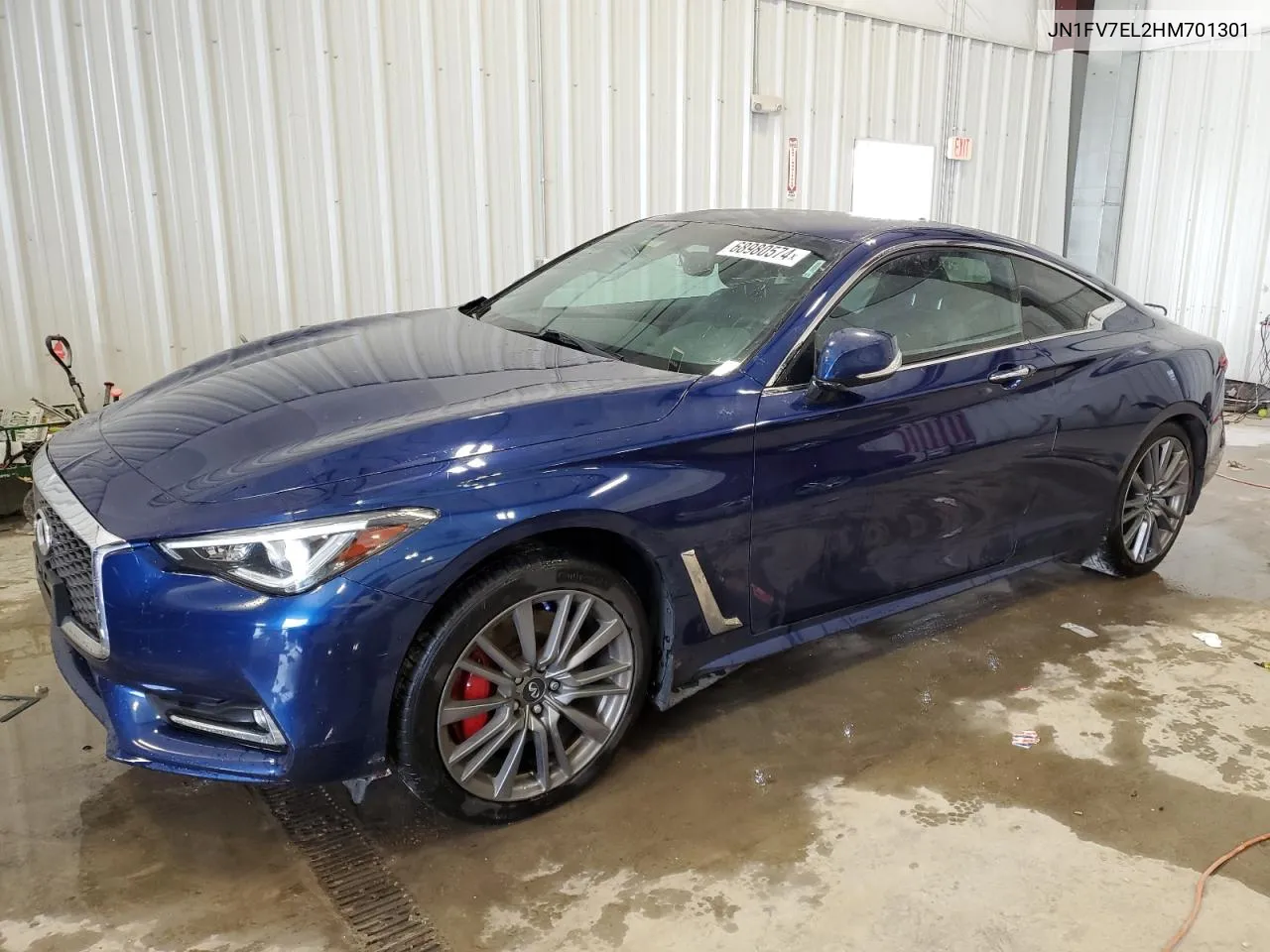 2017 Infiniti Q60 Red Sport 400 VIN: JN1FV7EL2HM701301 Lot: 68980574