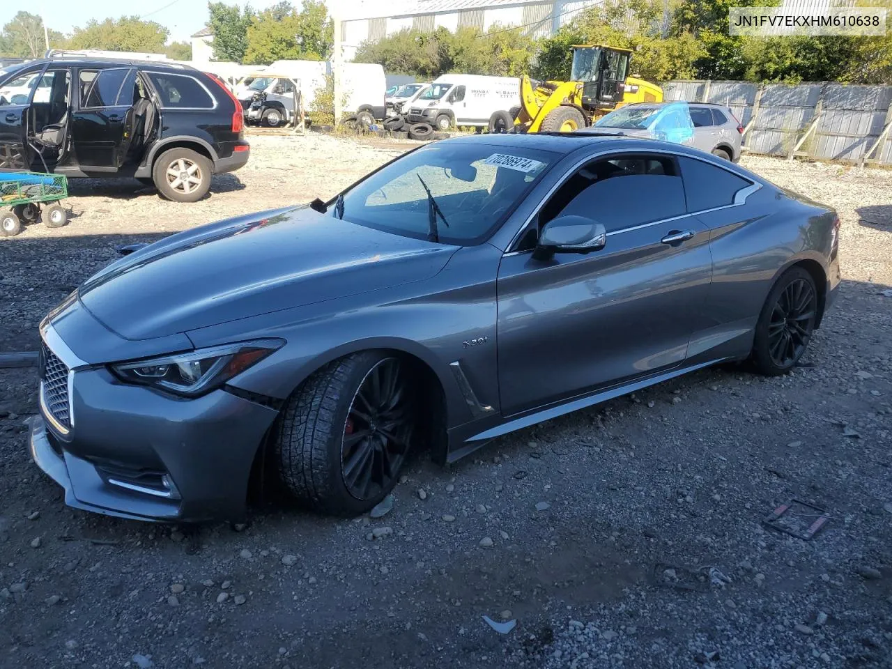 2017 Infiniti Q60 Red Sport 400 VIN: JN1FV7EKXHM610638 Lot: 70286974