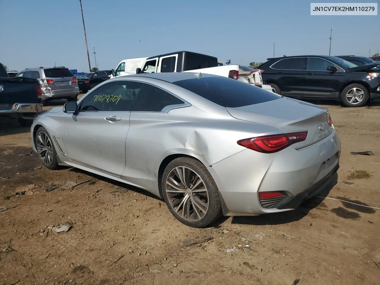 2017 Infiniti Q60 Base VIN: JN1CV7EK2HM110279 Lot: 71078704