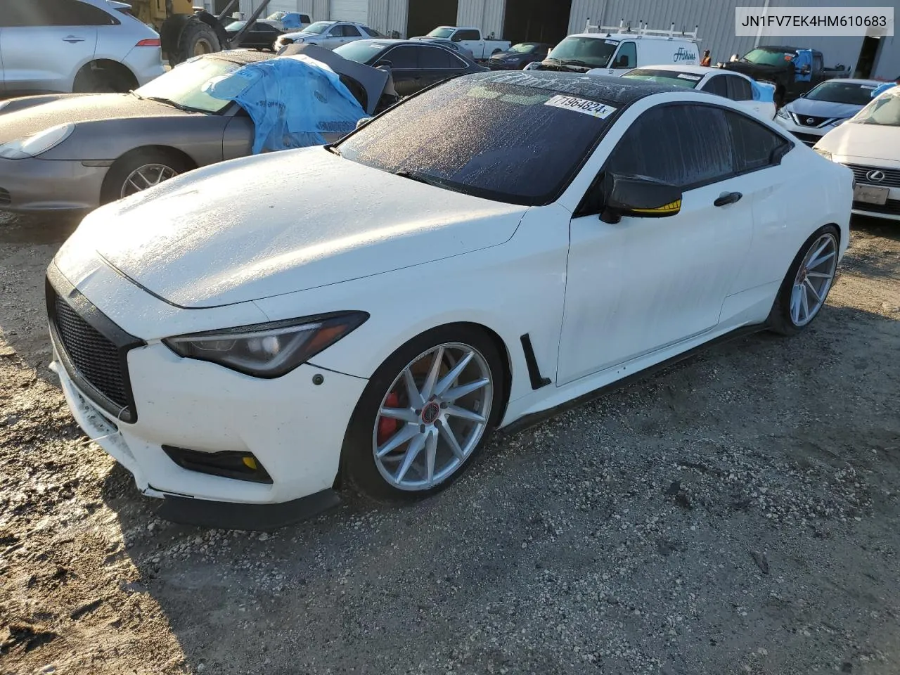 2017 Infiniti Q60 Red Sport 400 VIN: JN1FV7EK4HM610683 Lot: 71964824