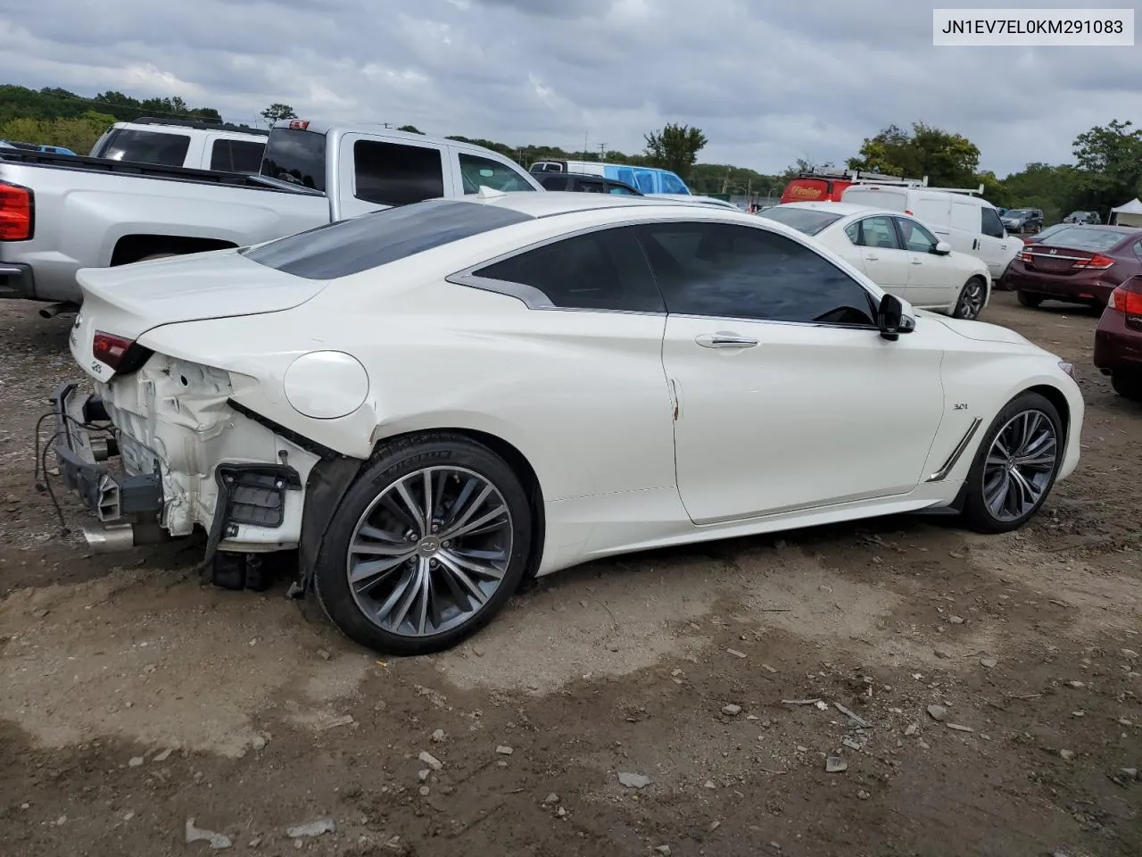 2019 Infiniti Q60 Pure VIN: JN1EV7EL0KM291083 Lot: 72159354