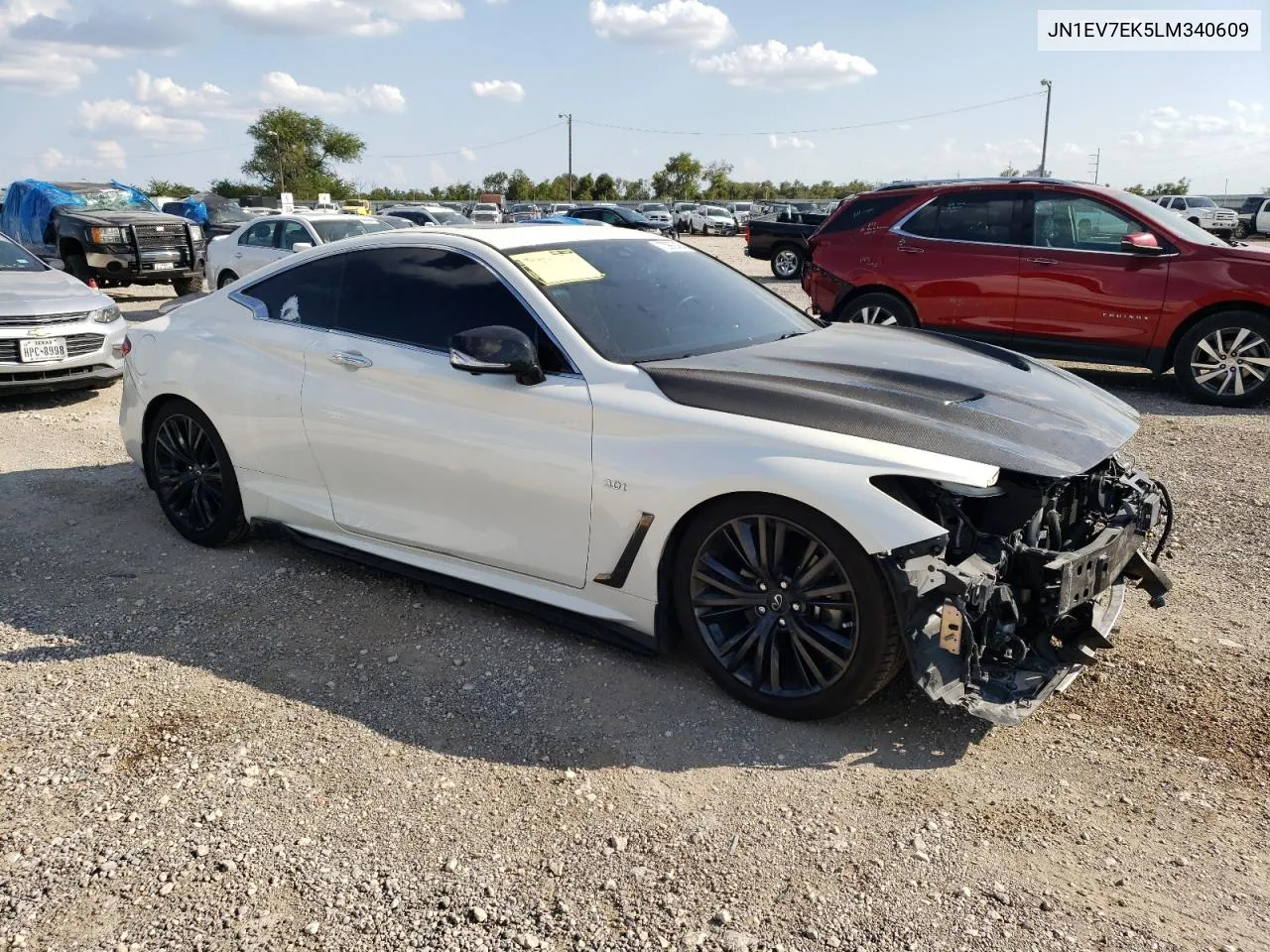 2020 Infiniti Q60 Pure VIN: JN1EV7EK5LM340609 Lot: 70992484