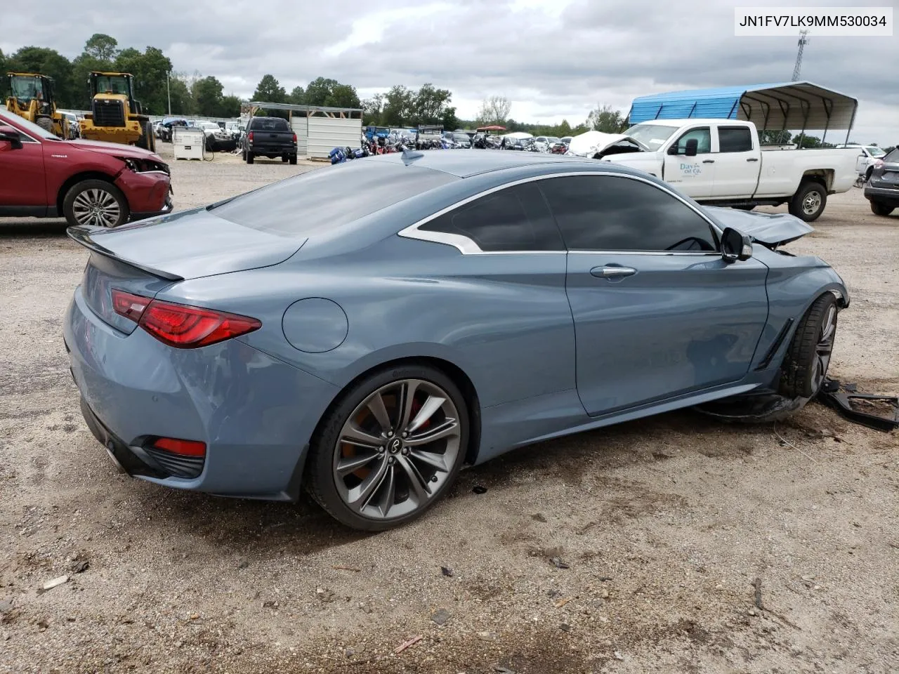 2021 Infiniti Q60 Red Sport 400 VIN: JN1FV7LK9MM530034 Lot: 71173444