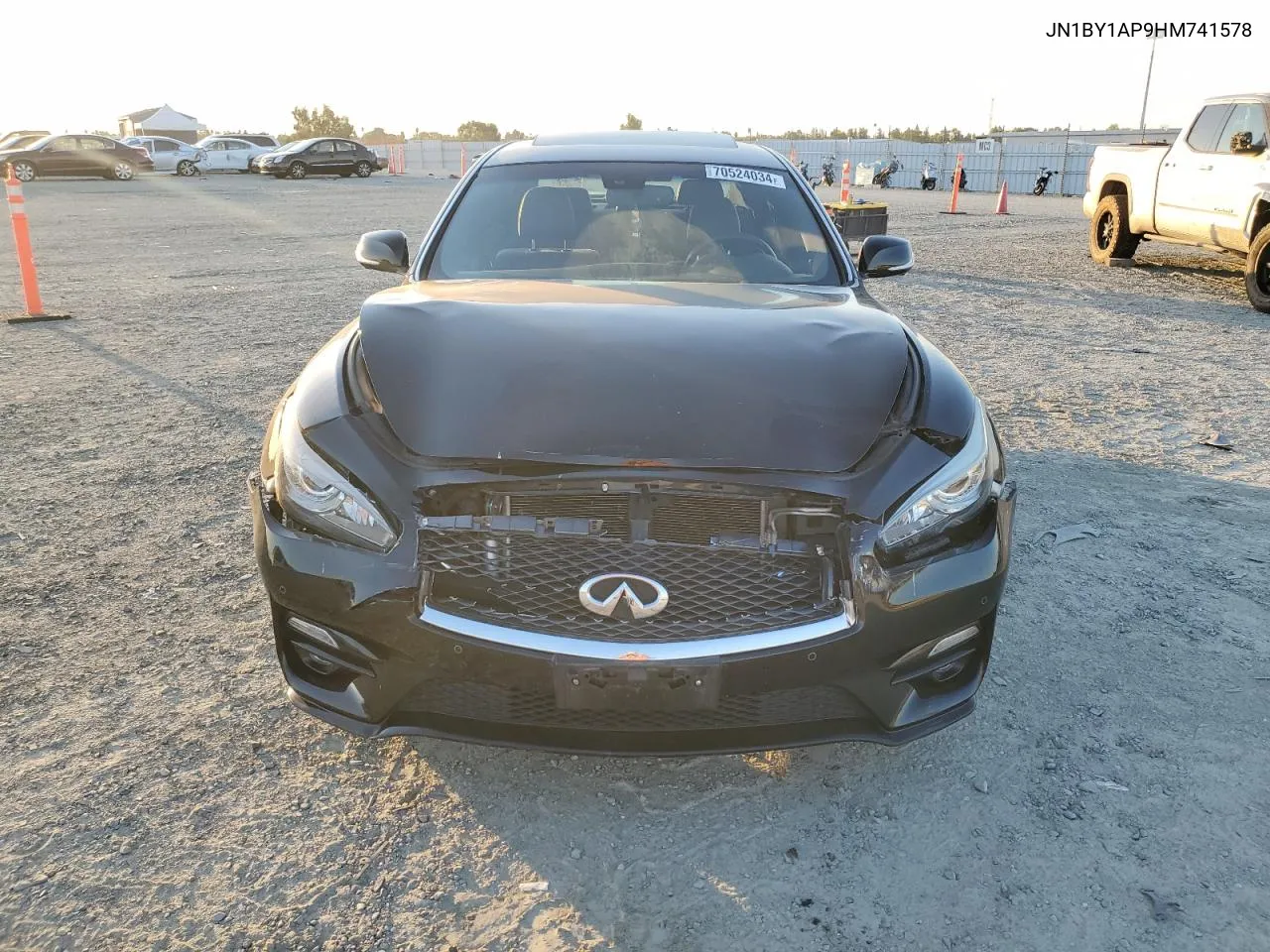 JN1BY1AP9HM741578 2017 Infiniti Q70 3.7