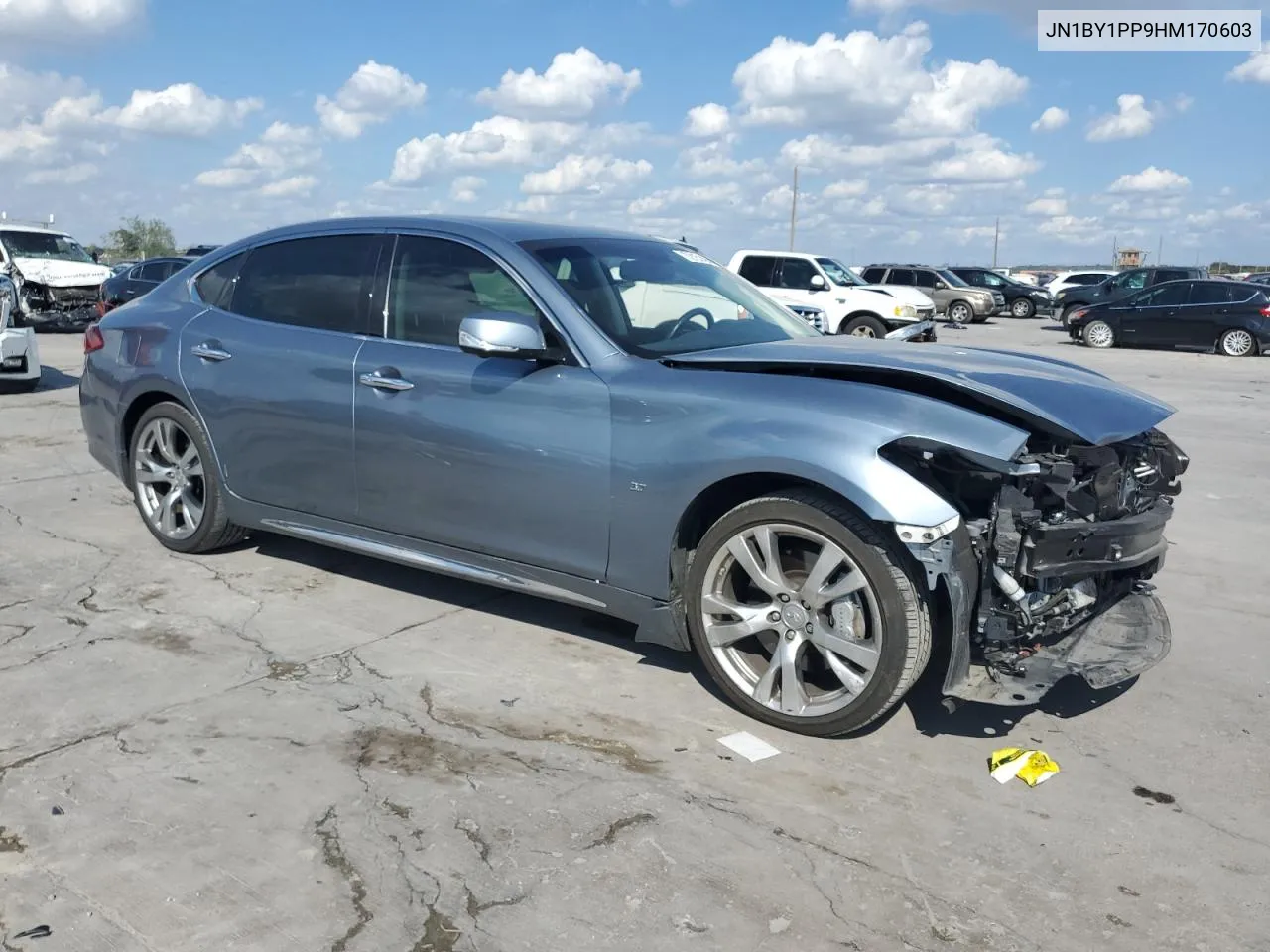 2017 Infiniti Q70L 3.7 VIN: JN1BY1PP9HM170603 Lot: 72151494