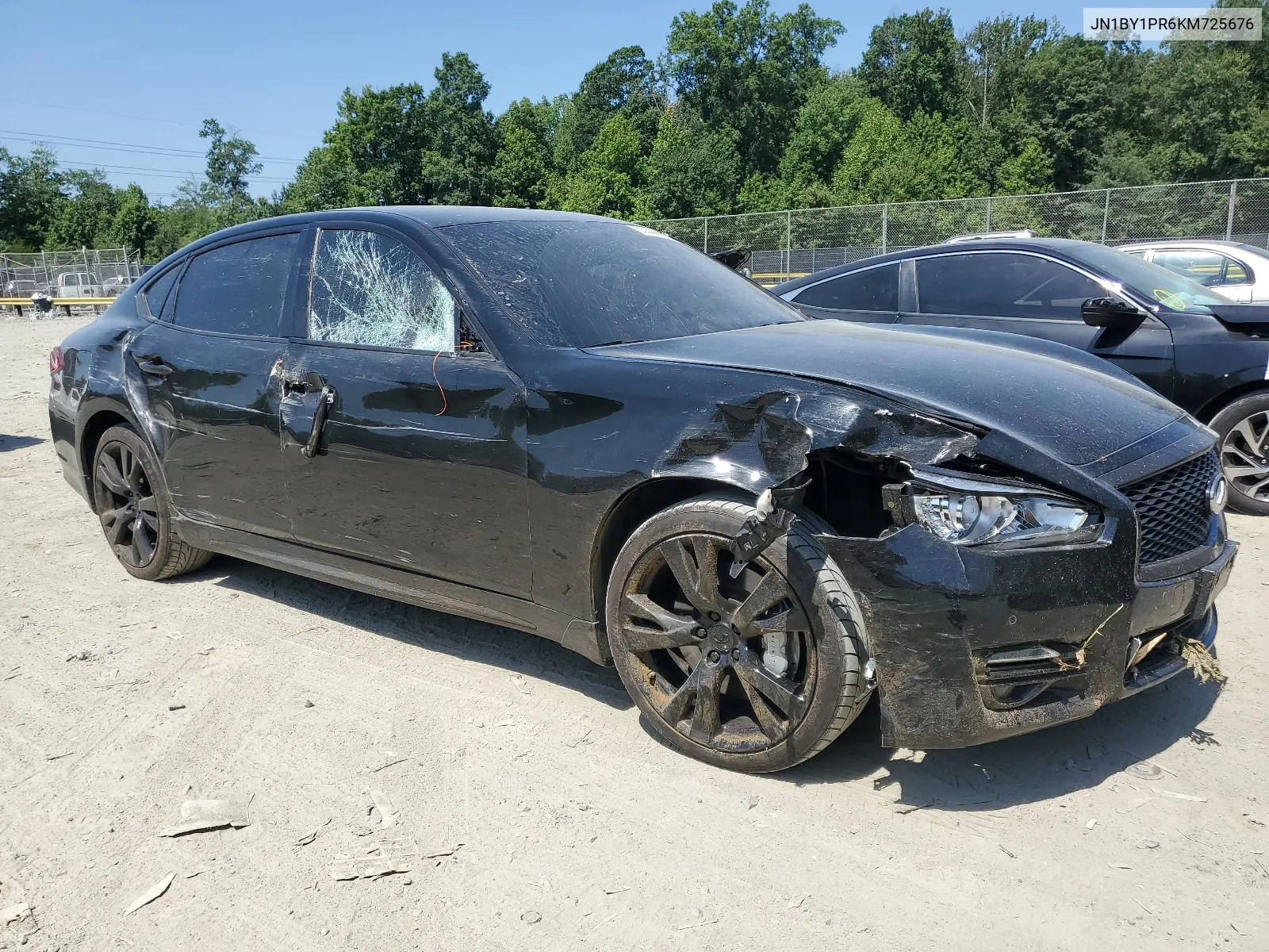 2019 Infiniti Q70L 3.7 Luxe VIN: JN1BY1PR6KM725676 Lot: 65889284